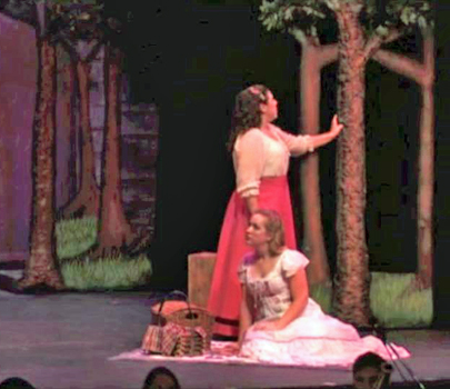 Marie and Angelique in the Orchard